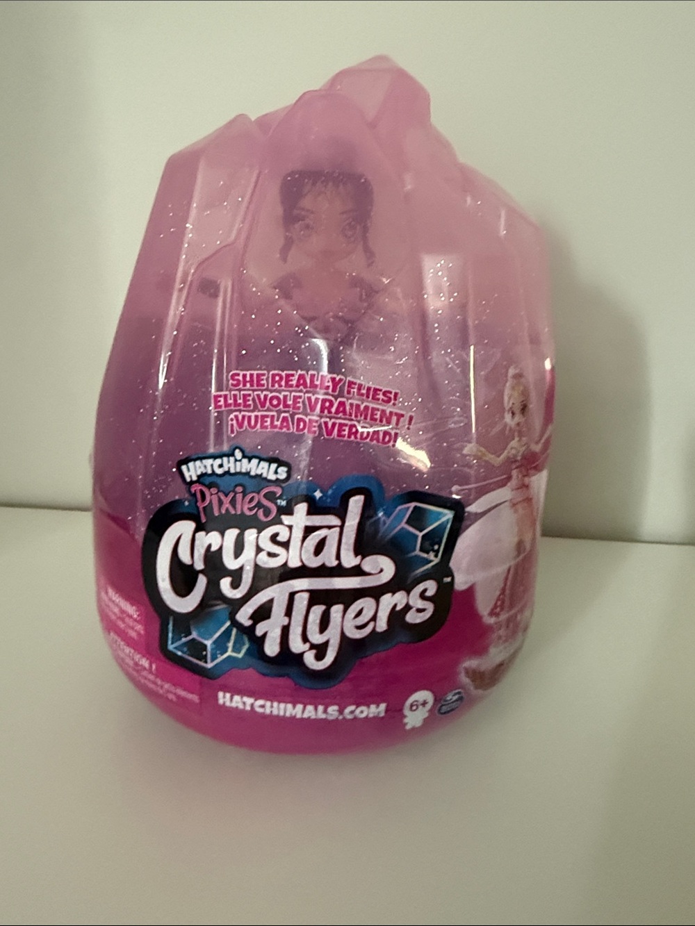 Hatchimals Pixies Crystal Flyers Pink Toy, in original packaging